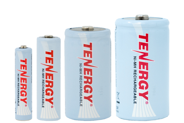 4 AAA (1000 mAh) + 4 AA (2500 mAh) + 2 C (5000 mAh) + 2 D (10000 mAh) Tenergy NiMH Rechargeable Batteries