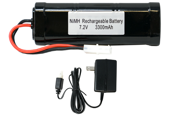 7.2 Volt NiMH Battery Pack (3300 mAh) + Wall Charger