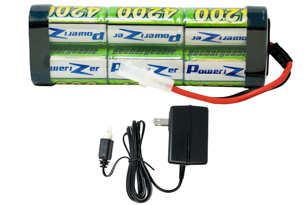 7.2 Volt NiMH Battery Pack (4200 mAh) + Wall Charger