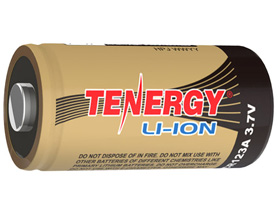 Tenergy RCR123A (16340) 3.7 Volt Lithium Ion Battery (650 mAh)