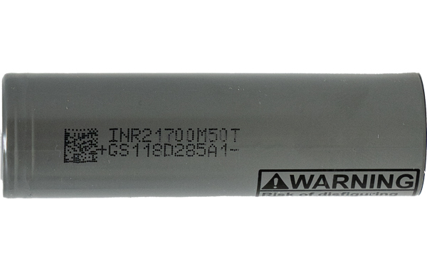 3.7 Volt LG IMR 21700 Lithium Ion Battery (5000 mAh)