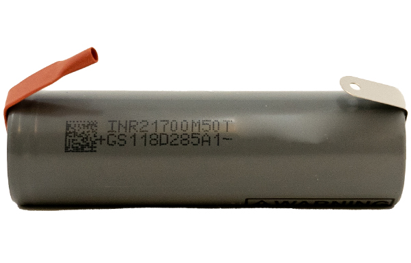 3.7 Volt LG IMR 21700 Lithium Ion Battery (5000 mAh) with Tabs