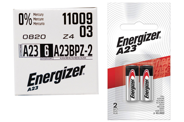 12 x Energizer A23 12 Volt Alkaline Batteries (6 Cards of 2)