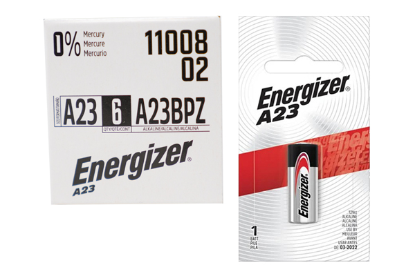 6 x Energizer A23 12 Volt Alkaline Battery (On a Card)