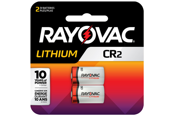 Rayovac CR2 3 Volt Lithium Batteries (2 Card)