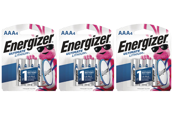 12 x AAA Energizer Ultimate Lithium Batteries (L92) (3 Cards of 4)