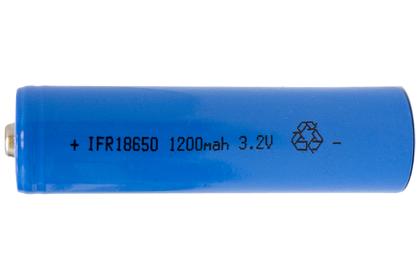 3.2 Volt LiFePO4 18650 Button Top Batteries (1200 mAh)