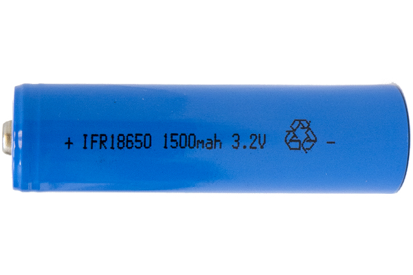 3.2 Volt LiFePO4 18650 Button Top Batteries (1500 mAh)