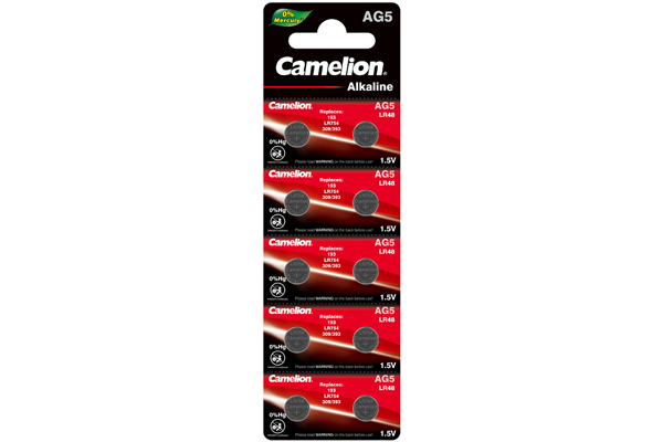 10 x AG5 / 309 / 393 / LR48 Button Batteries