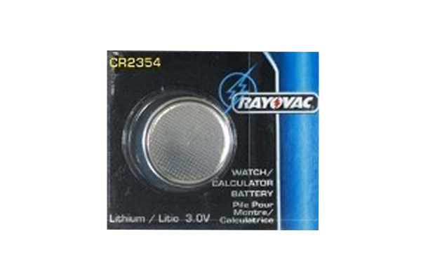 CR2354 Rayovac 3 Volt Lithium Coin Cell Battery (On a Card)
