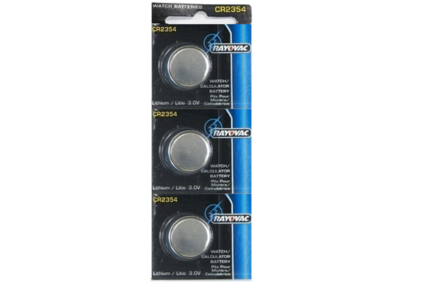3 x CR2354 Rayovac 3 Volt Lithium Coin Cell Batteries