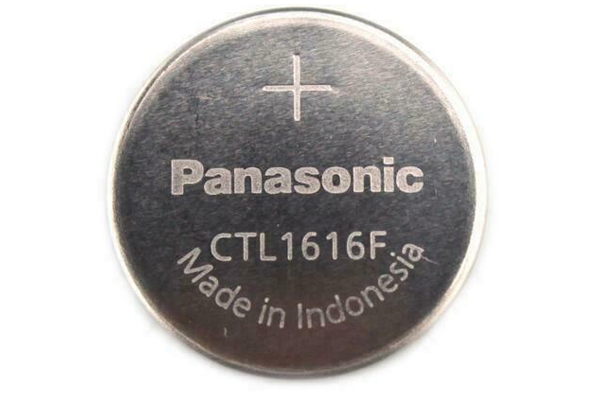 Panasonic CTL1616F 2.3 Volt Lithium-Ion Coin Cell Battery