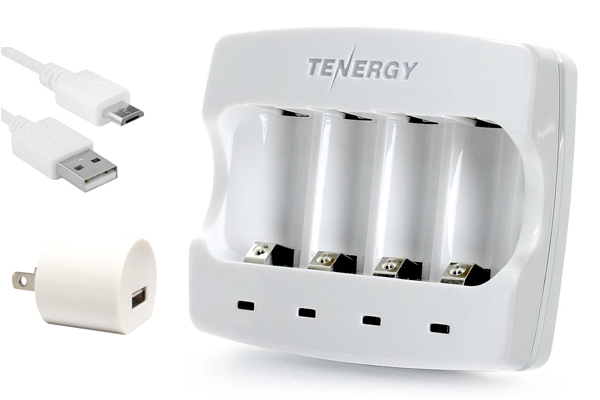 Tenergy 4-slot RCR123A USB Charger
