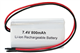 7.4 Volt Lithium Ion 14500 Battery Pack (800 mAh) with Protection IC
