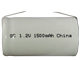 12 x Sub C NiCd Batteries with Tabs (1500 mAh)