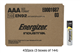 432 x AAA Energizer Industrial Alkaline Batteries (EN92)