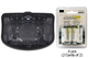 V2299 Universal Smart Charger + 4 D (10000 mAh) NiMH AccuPower AccuLoop Batteries