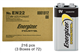 216 x 9 Volt Energizer Industrial Alkaline Batteries (EN22)