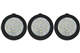 3 x 24 Head LED Ultra Bright Rubber Puck Lights