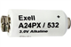 Exell A24PX 3 Volt Battery (V24PX, RPX24, 532, PX24, EPX24, 2LR50)