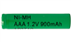 AAA NIMH Flat Top Battery (900 mAh)