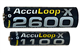2 x AAA (1100 mAh) + 2 x AA (2600 mAh) AccuPower AccuLoop-X NiMH Battery Combo