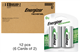 12 x D Energizer Rechargeable NiMH Batteries (2500 mAh) (6 Cards of 2)