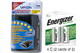 Super Universal LCD Battery Charger + 4 C Energizer NiMH Batteries (2500 mAh)