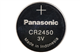 5 x CR2450 Panasonic 3 Volt Lithium Coin Cell Batteries