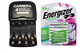 AA / AAA NiMH Smart Slim Travel Charger with USB Plug & 4 x AA Energizer NiMH 2300 mAh Batteries