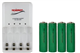 4 Bay AA / AAA LED Smart Battery Charger + 4 AA 1500 mAh NiMH Batteries