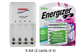 4 Bay AA / AAA LED Smart Battery Charger + 8 AA Energizer 2300 mAh NiMH Batteries (Low Discharge)