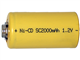 Sub C NiCd Battery (2000 mAh) - Button Top