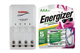 4 Bay AA / AAA LED Smart Battery Charger & 4 AAA 700 mAh Energizer Rechargeable Batteries