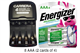 AA / AAA NiMH Smart Slim Travel Charger with USB Plug & 8 AAA 800 mAh Energizer Rechargeable Batteries