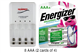 4 Bay AA / AAA LED Smart Battery Charger & 8 AAA 800 mAh Energizer Rechargeable Batteries