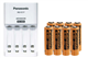 Panasonic BQ-CC17 Smart Battery Charger + 8 AA NiMH Panasonic 2000 mAh Rechargeable Batteries