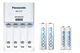 Panasonic BQ-CC17 Smart Battery Charger + 2 AA (2000mAh) + 2 AAA (800mAh) Panasonic Eneloop Rechargeable Batteries