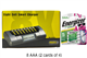 Powerex MH-C800S Eight Slot Smart Charger & 8 AAA NiMH Energizer 700 mAh Batteries (Low Discharge)