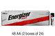 48 x AA Energizer Max Alkaline Batteries (E91)