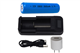 1-Slot Li-Ion Charger w/ LCD Display + 18650 3.6 Volt 2600 mAh Li-Ion Battery