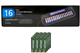 16 Bay AA / AAA LCD Battery Charger + 16 AAA 750 mAh Rayovac NiMH Batteries