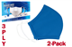 2 x Non-Medical 3-Ply Reusable Face Masks (blue)