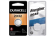 5 x Energizer + 5 x Duracell CR2032/DL2032 3 Volt Lithium Coin Cell Batteries