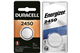 1 x Energizer + 1 x Duracell CR2450/DL2450 3 Volt Lithium Coin Cell