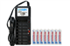 V-868 8 Bay AA & AAA Charger + 8 AAA (1000 mAh) Tenergy NiMH Batteries