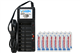 V-868 8 Bay AA & AAA Charger + 16 AAA (1000 mAh) Tenergy NiMH Batteries