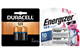 8 x Duracell + 8 x Energizer DL123A / Cr123A 3 Volt Lithium Batteries (On a Card)
