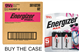 Case of 9 Volt Energizer MAX 522BP2 Alkaline Batteries (24 Cards of 2)