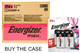 Case of 9 Volt Energizer MAX 522BP-4 Alkaline Batteries (12 Cards of 4)